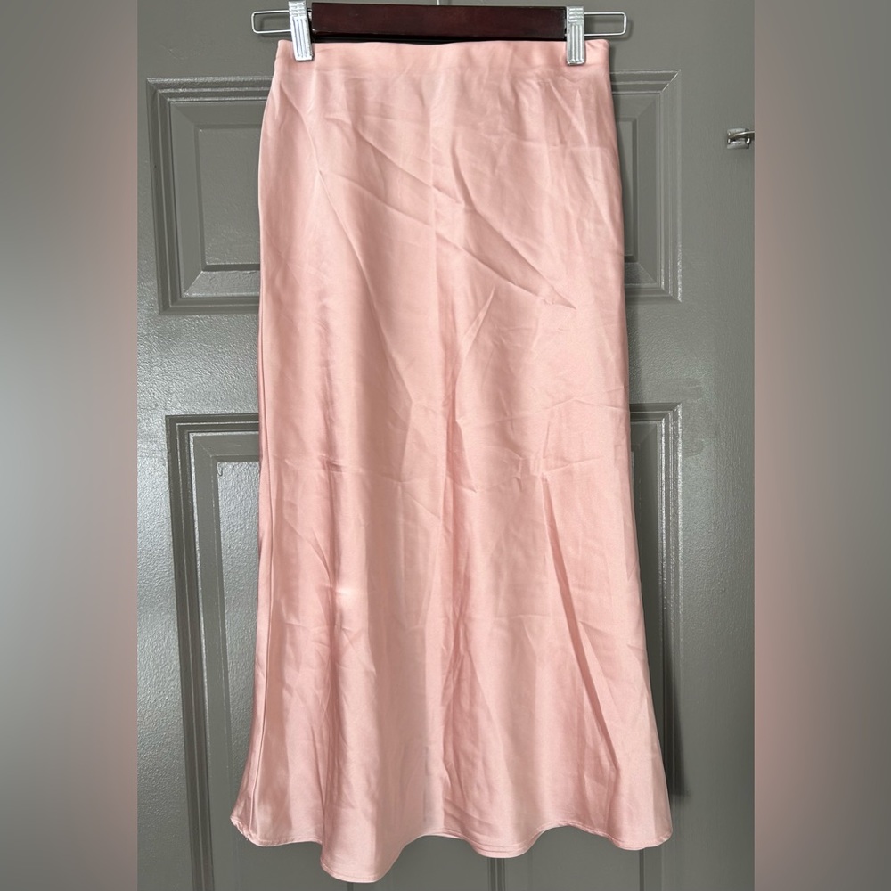 Midi Silk Skirt